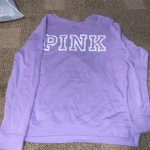 PINK brand purple crewneck